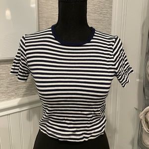 Brandy Melville striped crop top